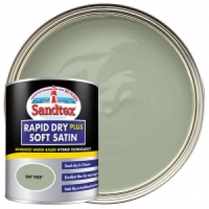 Sandtex Rapid Dry Plus Soft Satin Paint - Bay Tree 750ml £30.00