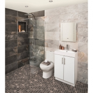 Wickes  Wickes Aspen Carbon Grey Porcelain Wall & Floor Tile 598 x 2