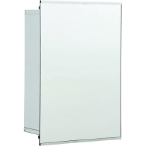 Wickes Sliding Bathroom Mirror Cabinet - Stainless Steel 340 £59.99