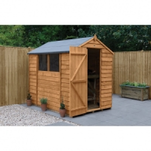 Forest Garden 7 x 5 ft Apex Overlap Dip Treated Shed with As £448.00