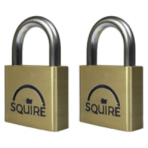 Squire LN4T Lion Twin Keyed Alike Padlock - Brass 40mm £12.50
