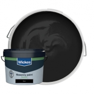 Wickes Masonry Smooth Black 10L