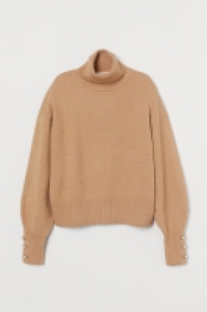  Knitted polo-neck jumper £10.00