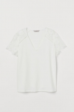 HM   Top with lace sleeves