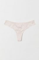 HM   Microfibre and lace thong