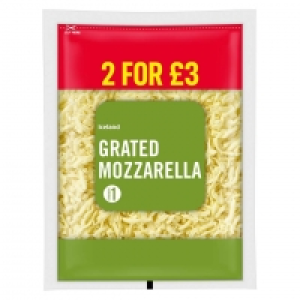 Iceland  Iceland British Grated Mozzarella Cheese 250g