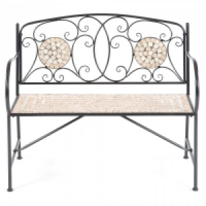 JTF  Sun Time Casablanca Mosaic Garden Bench