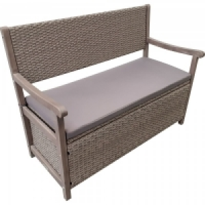 JTF  Rowlinson Rattan Garden Storage Bench