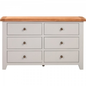 JTF  Chatsworth Grey 6 Drawer Chest of Drawers