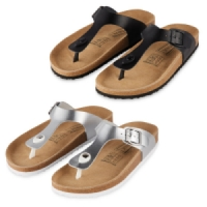 Aldi  Ladies Footbed Toepost Sandal