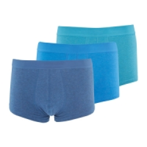 Aldi  Mens Blue Hipsters 3 Pack