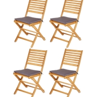 Aldi  Wooden Garden Chairs 4 Pack