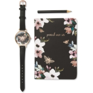 Ladies Bee Watch & Notebook Set