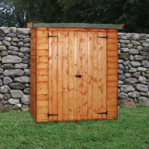 QDStores  Albany Wallshed Garden Shed Brown 6 x 26 Inch