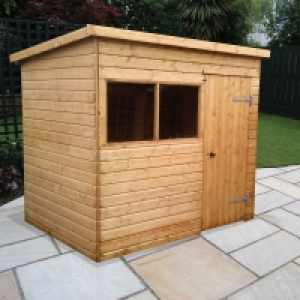 Albany Major Pent Heavy Duty Garden Shed Brown 10 x 6 £974.95