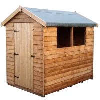 QDStores  Albany Cottage Weatherboard Garden Shed Brown 8 x 6