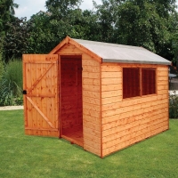 QDStores  Albany Norfolk Garden Shed Brown 8 x 6