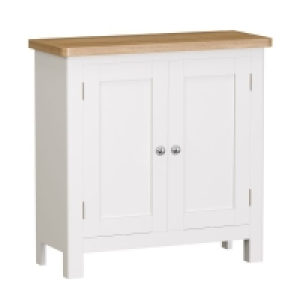 QDStores  Jasmine White 2 Door Small Sideboard