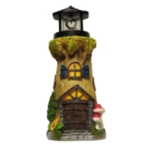 QDStores  Magical Garden Solar Powered Woodland Lighthouse