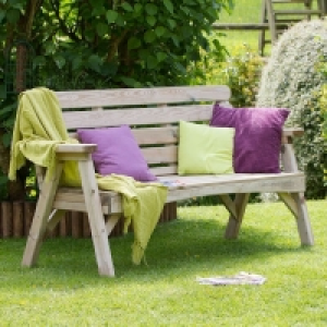 QDStores  Abbey 3 Seater Garden Bench