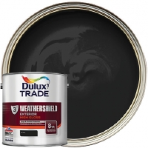 Wickes  Dulux Trade Weathershield Exterior Gloss Paint - Black 2.5L