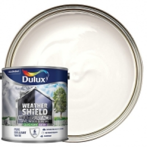 Dulux Weathershield Exterior Multi Surface Quick Dry Satin P £43.00