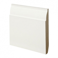 Wickes  Wickes Dual Purpose Chamfered/Ovolo Primed MDF Skirting - 18