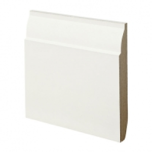 Wickes  Wickes Dual Purpose Chamfered/Ovolo Primed MDF Skirting - 18