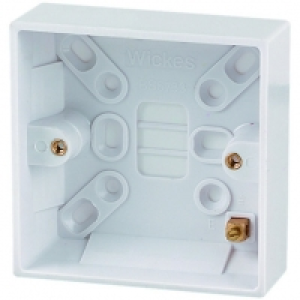 Wickes 1 Gang Pattress Box - White 25mm £1.00