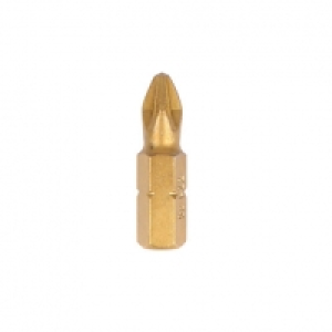 Wickes Titanium Screwdriver Bit Pz No2 - 25mm Pack of 10 £3.00