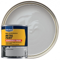 Wickes  Wickes Metal Paint Hammered Finish Silver Grey 750ml