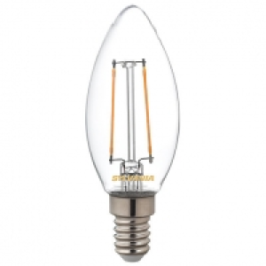 Sylvania LED Non Dimmable Filament E14 Candle Light Bulb - 2 £4.50