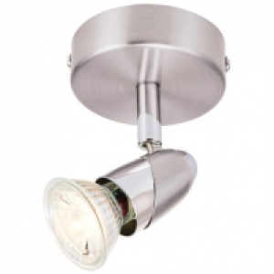Wickes Bullet LED Brushed Chrome Single Spotlight - 3.5W &pound;12.00