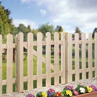 Wickes  Wickes Palisade Arched Top Timber Gate Kit - 890 x 865mm