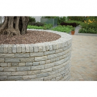 Wickes  Marshalls Natural Stone Textured Tumbled Walling Pack - Silv