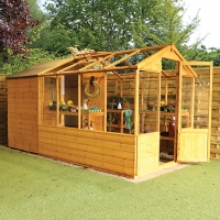 Wickes  Mercia 12 x 6 ft Traditional Apex Greenhouse Combi Shed with