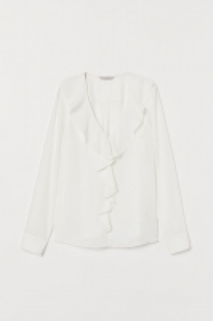 Flounced V-neck blouse £12.00