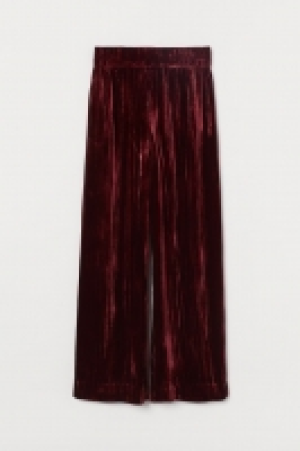 HM  Silk-blend velvet trousers