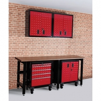 Wickes  Hilka Garage Red & Black Storage Solution