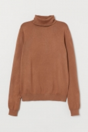 Fine-knit polo-neck jumper £7.00