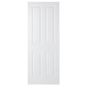 Wickes Stirling White Grained Moulded Fully Finished 4 Panel