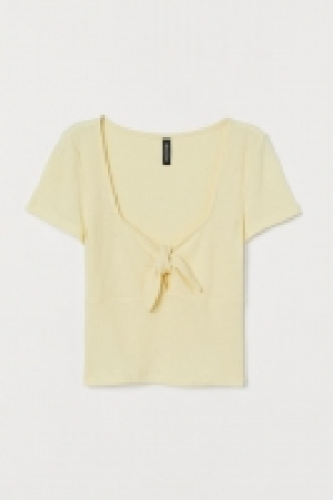 Ribbed tie-detail top £7.00