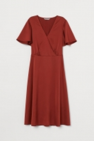 Satin wrap dress £12.00
