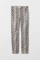HM  Snakeskin-patterned trousers