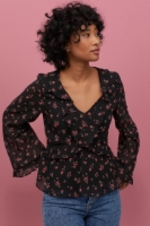 Patterned chiffon blouse £8.00