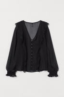 HM  V-neck chiffon blouse