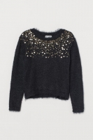 HM  Fluffy jumper with sequins