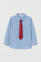 HM  Cotton shirt with a tie