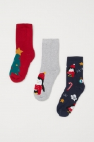 3-pack terry socks £6.00