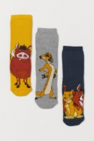 3-pack terry socks £3.00